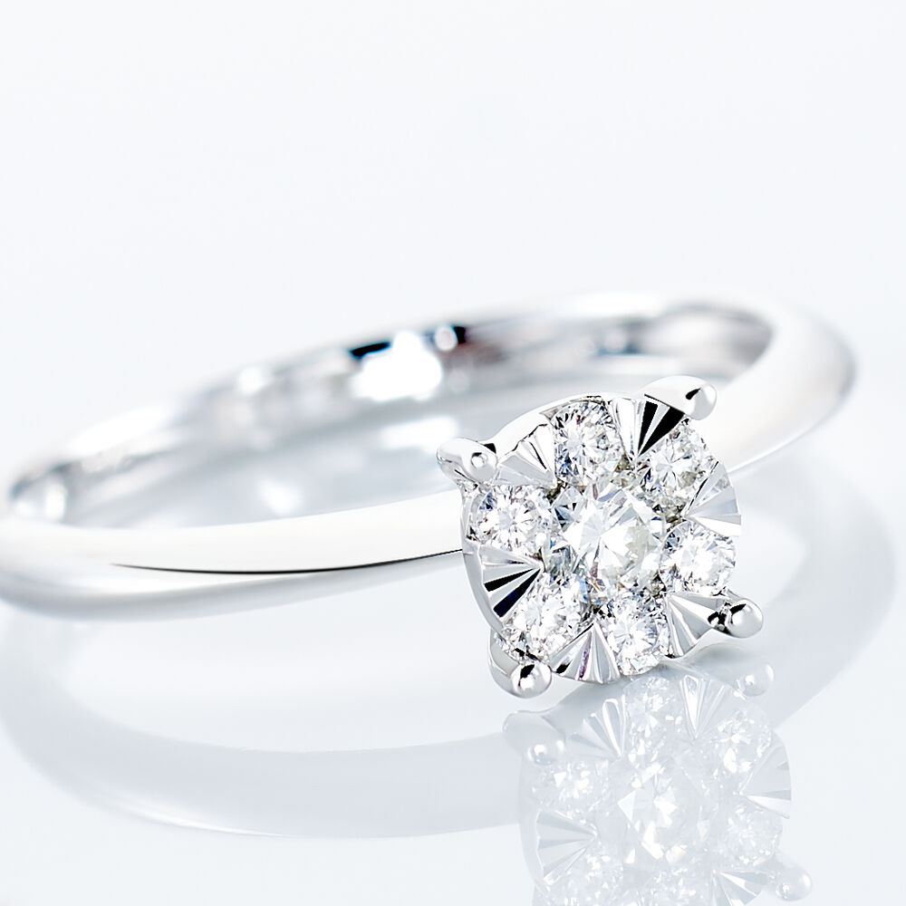 Bague Solitaire Dream Or Blanc Diamant - Solitaires Femme | Marc Orian