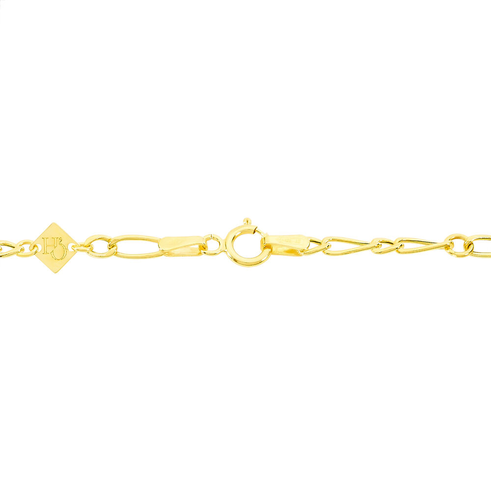 Bracelet Esma Maille Alternee 1/3 Or Jaune - Bracelets mailles Enfant | Marc Orian