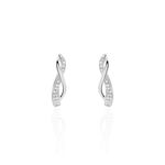 Boucles D'oreilles Puces Emma Or Blanc Diamant - Puces Femme | Marc Orian