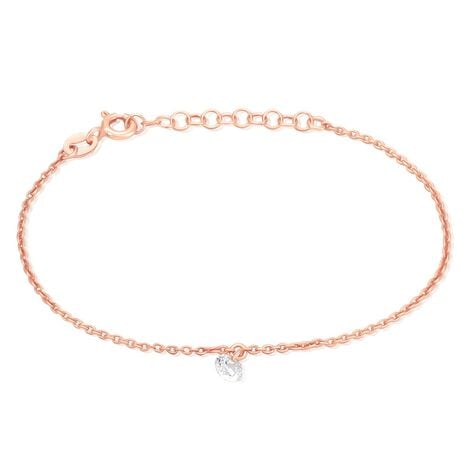 Bracelet Constantin Argent Rose Oxyde De Zirconium - Bracelets chaînes Femme | Marc Orian