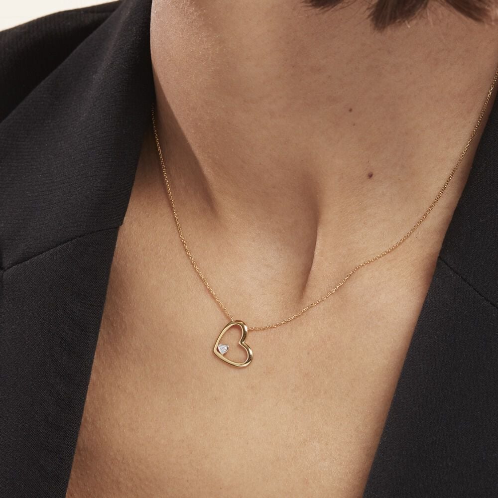 Collier Or Jaune Adan Diamants - Colliers avec pierres Femme | Marc Orian