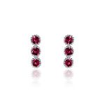 Boucles D'oreilles Puces Kasey Argent Blanc Oxyde De Zirconium - Puces Femme | Marc Orian