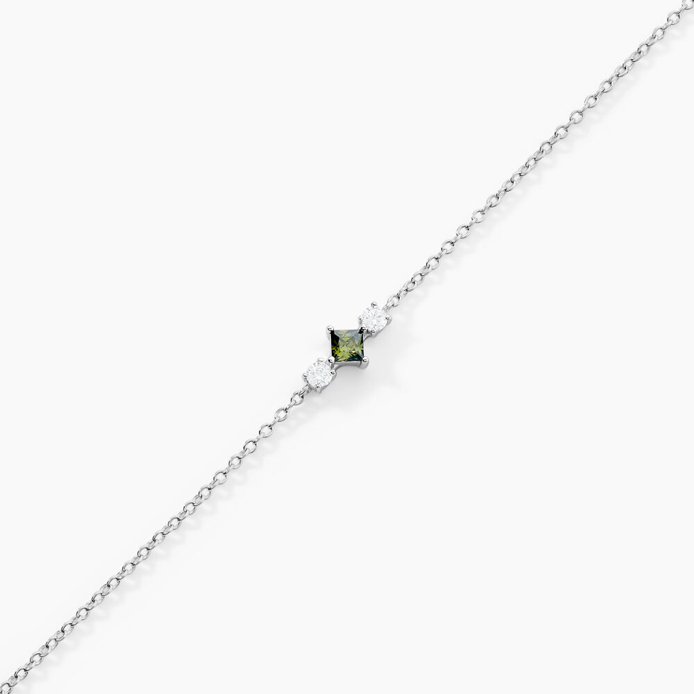 Bracelet Desert Argent Blanc Oxyde De Zirconium - Bracelets chaînes Femme | Marc Orian