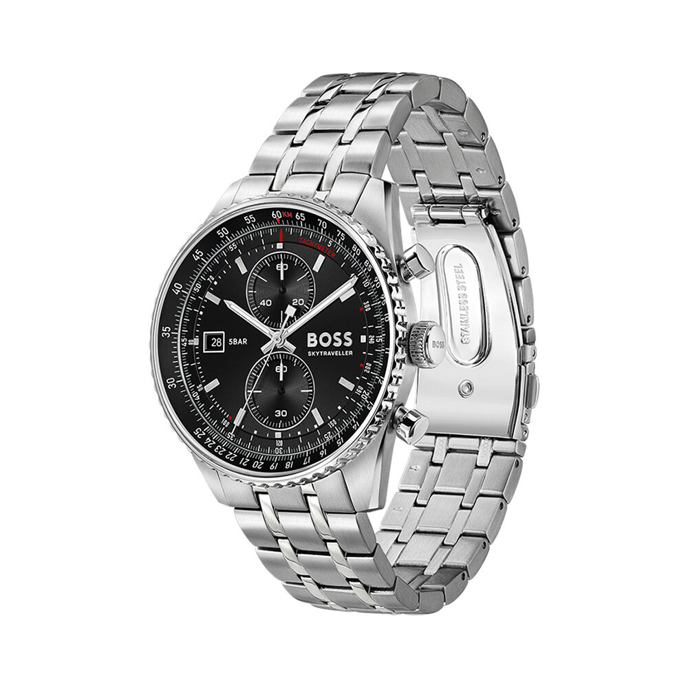 Montre Hugo Boss Skytraveller Pro Noir - Montres &eacute;tanches Homme | Marc Orian