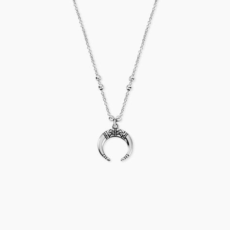 Collier Gipsy Argent Blanc - Colliers fantaisie Femme | Marc Orian