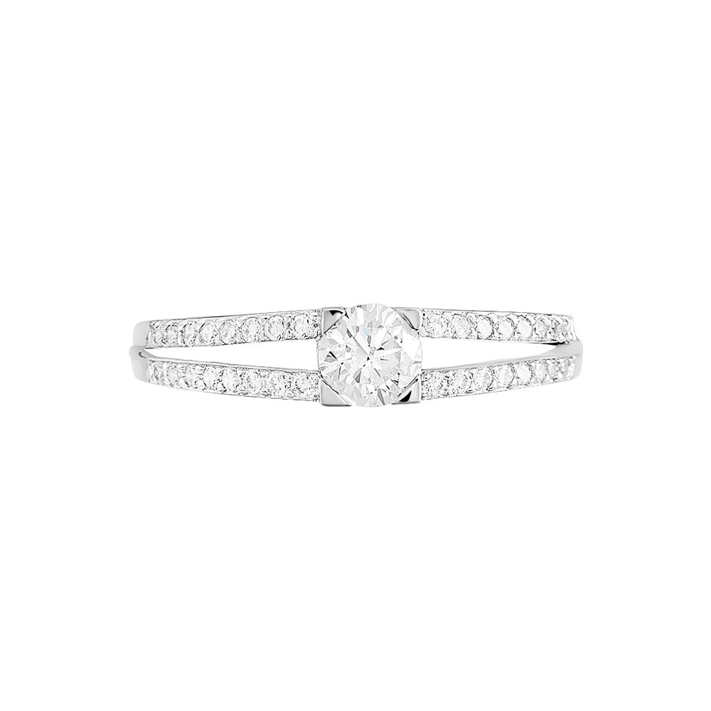 Bague Solitaire Maevane Argent Blanc Oxyde De Zirconium - Solitaires Femme | Marc Orian