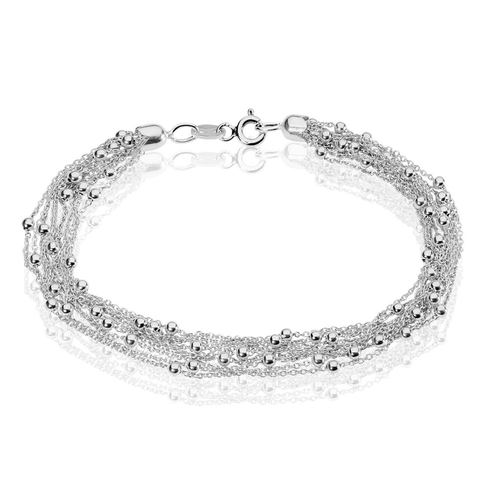 Bracelet Philou Argent Blanc - Bracelets chaînes Femme | Marc Orian