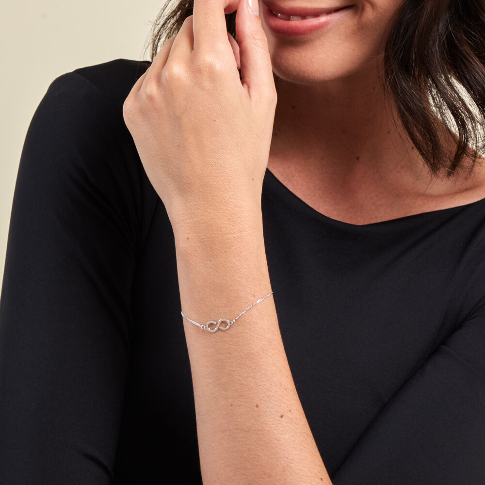 Bracelet Lirael Argent Blanc - Bracelets chaînes Femme | Marc Orian