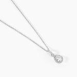 Collier Briony Argent Blanc Oxyde De Zirconium - Colliers avec pierres Femme | Marc Orian