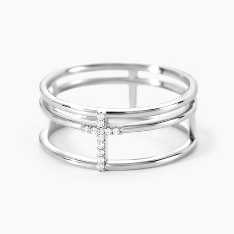 Bague Christie Argent Blanc Oxyde De Zirconium - Bijoux fantaisie Femme | Marc Orian