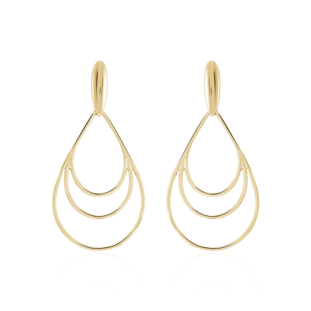 Boucles D'oreilles Pendantes Jenyfer Plaqué Or Jaune - Pendantes Femme | Marc Orian