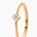 Bague Jil Plaqu&eacute; Or Jaune Oxyde De Zirconium - Bijoux fantaisie Femme | Marc Orian