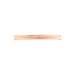 Alliance Effet Perle Ruban Plat Or Rose - Alliances duo Unisex | Marc Orian