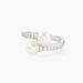 Bague Ajustable Argent Blanc Jeronimo Perle Oxydes De Zirconium - Bijoux fantaisie Femme | Marc Orian