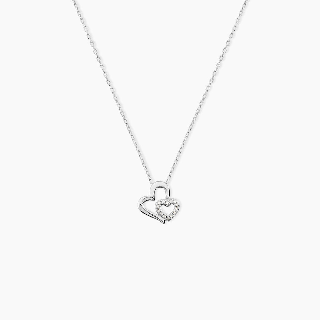 Collier Niagale Or Blanc Diamant - Colliers avec pierres Femme | Marc Orian