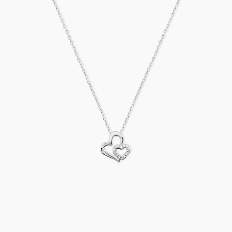 Collier Niagale Or Blanc Diamant - Colliers avec pierres Femme | Marc Orian