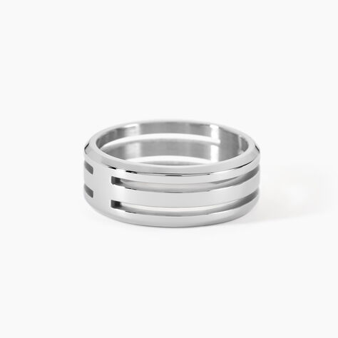 Bague Halden Acier Blanc - Bijoux fantaisie Homme | Marc Orian