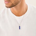 Collier Leandre Argent Blanc Lapis Lazuli - Colliers avec pierres Homme | Marc Orian