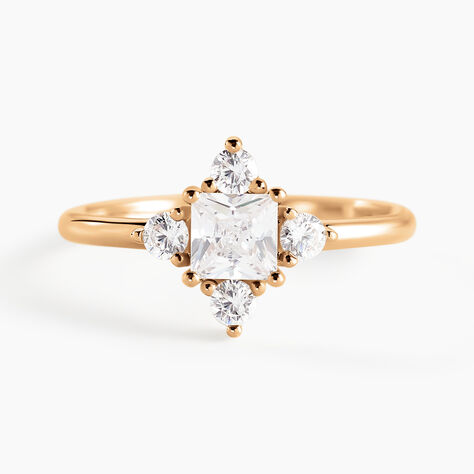 Bague Doline Plaqué Or Doré Oxyde De Zirconium - Solitaires Femme | Marc Orian
