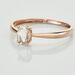 Bague Solitaire Or Rose Lexine Morganite - Bagues pierres fines Femme | Marc Orian