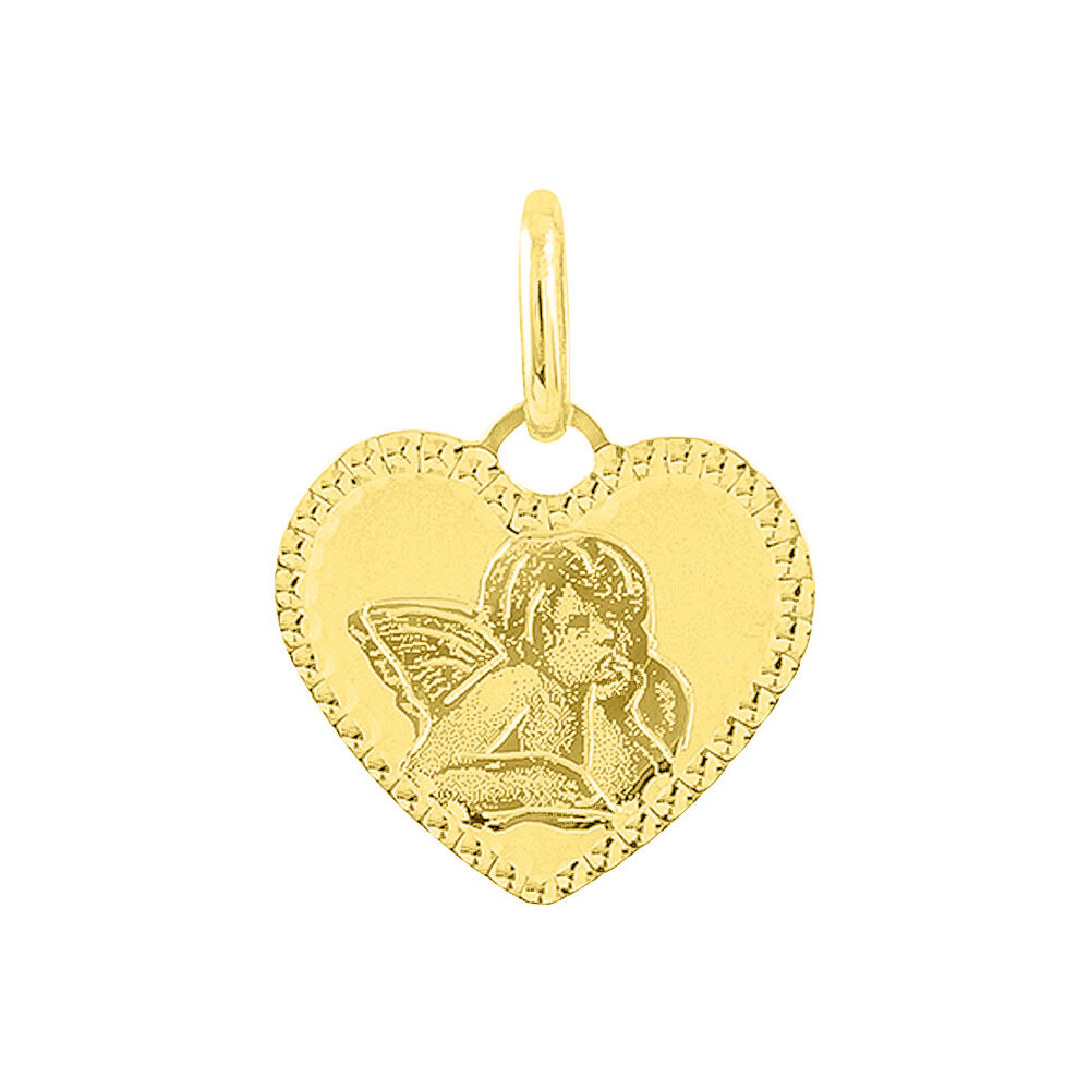 Pendentif Ange Coeur Or Jaune - Bijoux personnalisés Famille | Marc Orian