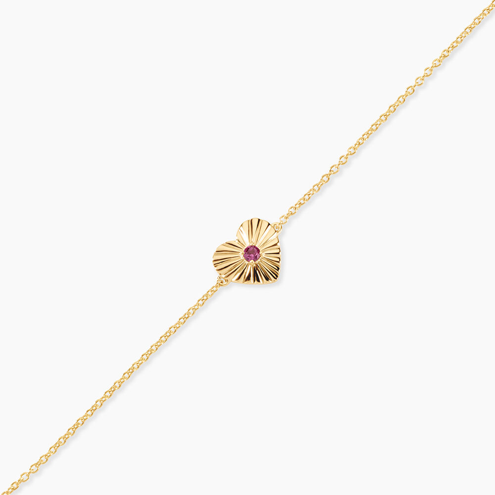 Bracelet Bengta Argent Dor&eacute; A L'Or 750/1000 Rhodolite - Bracelets cha&icirc;nes Femme | Marc Orian