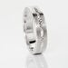 Alliance Nelcie Ruban Plat Argent Blanc - Alliances duo Famille | Marc Orian