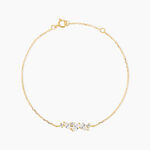 Bracelet Astrea Or Jaune Oxyde De Zirconium - Bracelets cha&icirc;nes Femme | Marc Orian