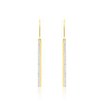 Boucles D'oreilles Pendantes Sahteene Or Jaune Diamant - Pendantes Femme | Marc Orian