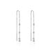 Boucles D'oreilles Pendantes Mascaret Argent Blanc Oxyde De Zirconium - Pendantes Femme | Marc Orian