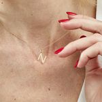 Pendentif Ionia Lettre Or Jaune - Pendentifs Famille | Marc Orian