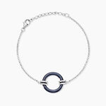 Bracelet Bertillianne Argent Blanc C&eacute;ramique Et Oxyde De Zirconium - Bracelets fantaisie Femme | Marc Orian