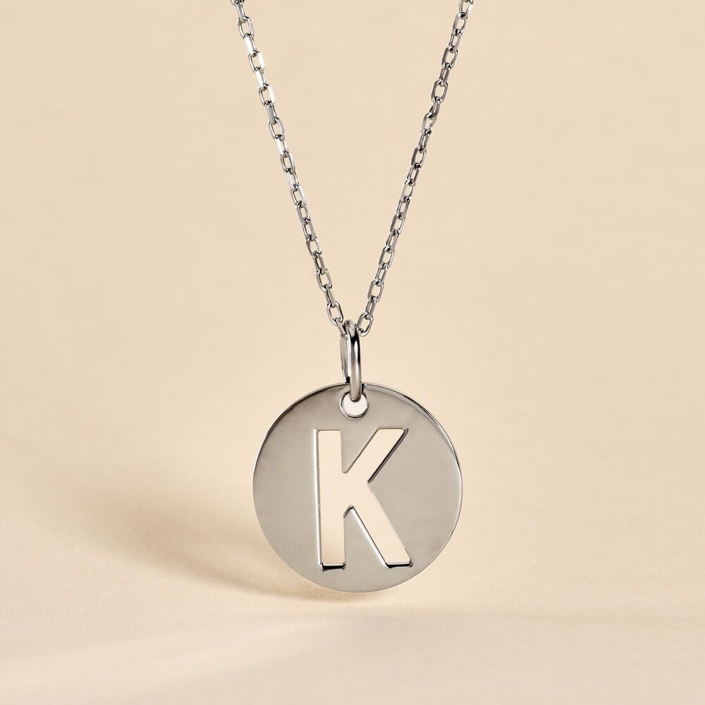 Pendentif Elio K Argent Blanc - Pendentifs Famille | Marc Orian