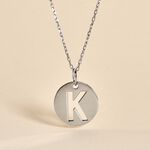 Pendentif Elio K Argent Blanc - Bijoux fantaisie Famille | Marc Orian