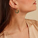 Boucles D'oreilles Pendantes Acier Jaune Verre Turquoise - Pendantes Femme | Marc Orian