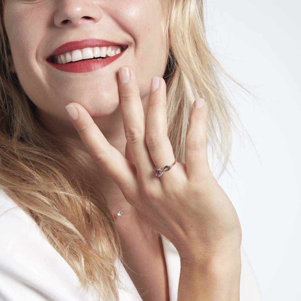 Bague Or Bicolore Bonnie Améthyste - Bagues pierres fines Femme | Marc Orian