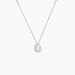 Collier Hildana Or Blanc Oxyde De Zirconium - Colliers solitaires Femme | Marc Orian