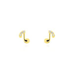 Boucles D'oreilles Or Jaune Xavierine Oxydes - Pendantes Femme | Marc Orian