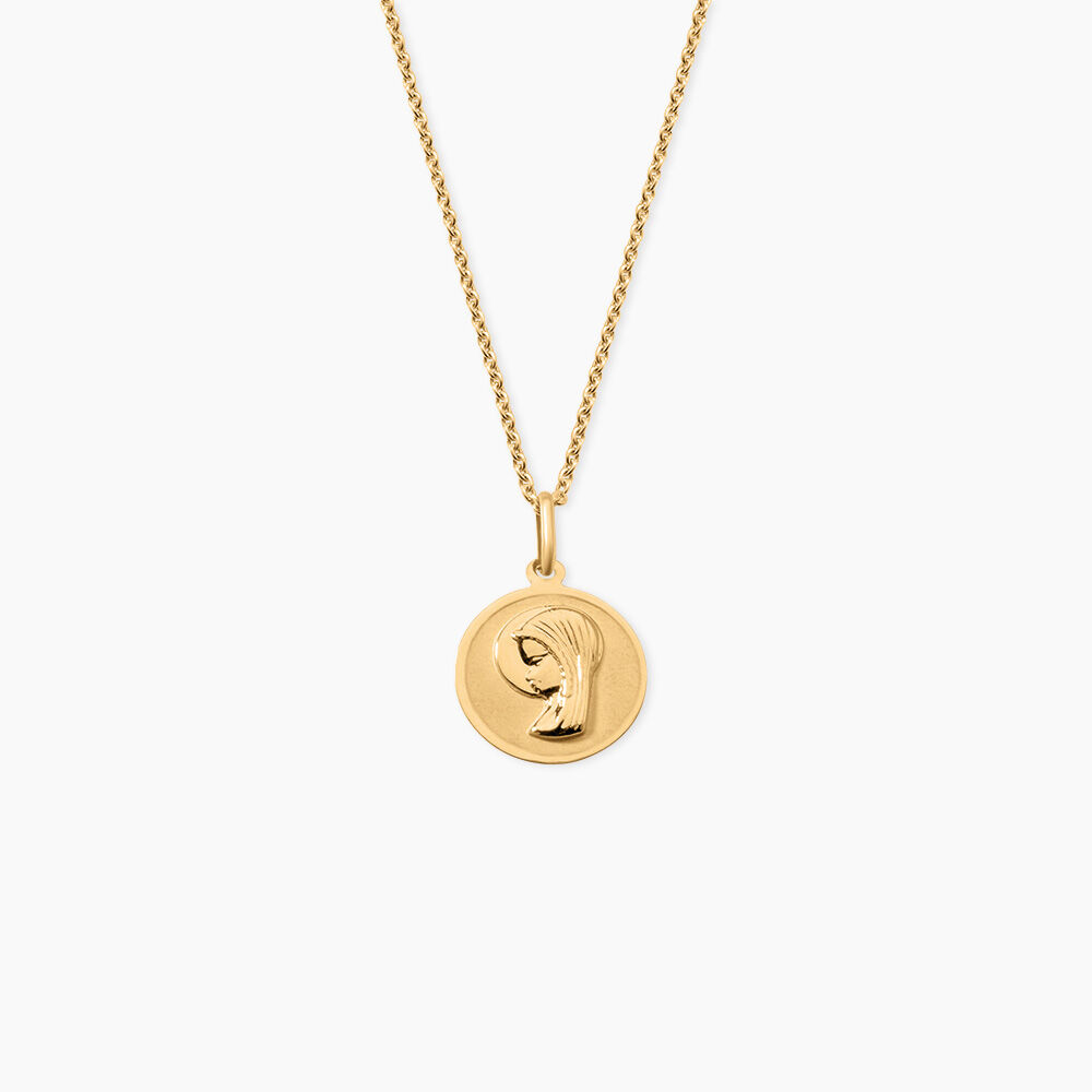 Pendentif Mary Argent Dor&eacute; A L'Or 750/1000 - Bijoux fantaisie Femme | Marc Orian