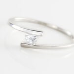 Bague Solitaire Moera Or Blanc Oxyde De Zirconium - Solitaires Femme | Marc Orian