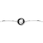 Bracelet Spirale Cera Argent Blanc C&eacute;ramique Et Oxyde De Zirconium - Bracelets cha&icirc;nes Femme | Marc Orian