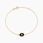 Bracelet Black Jack Or Jaune - Bracelets Medailles Femme | Marc Orian