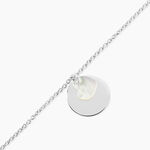 Bracelet Argent Blanc Tana Nacre - Bracelets Medailles Femme | Marc Orian