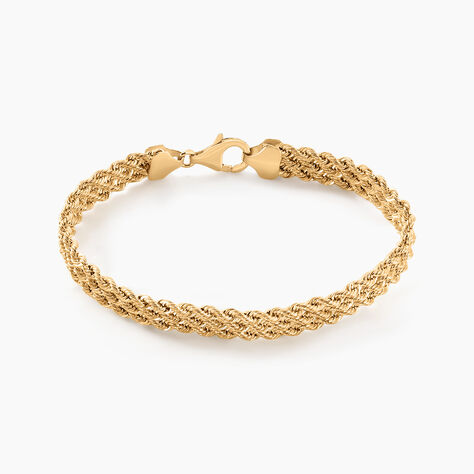 Bracelet Jerry Maille Corde Or Jaune - Bracelets mailles Femme | Marc Orian