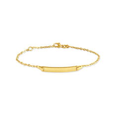 Bracelet Identité Gaspardine Maille Forçat Or Jaune - Gourmettes Enfant | Marc Orian