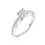 Bague Kate Or Blanc Diamant - Parures de mariage Femme | Marc Orian