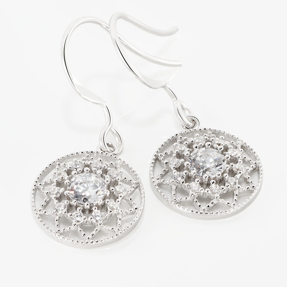 Boucles D'oreilles Pendantes Cassandria Argent  Oxyde De Zirconium - Pendantes Femme | Marc Orian