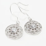 Boucles D'oreilles Pendantes Cassandria Argent  Oxyde De Zirconium - Pendantes Femme | Marc Orian