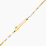 Bracelet Identit&eacute; Etheline Maille Gourmette Or Jaune - Gourmettes Enfant | Marc Orian