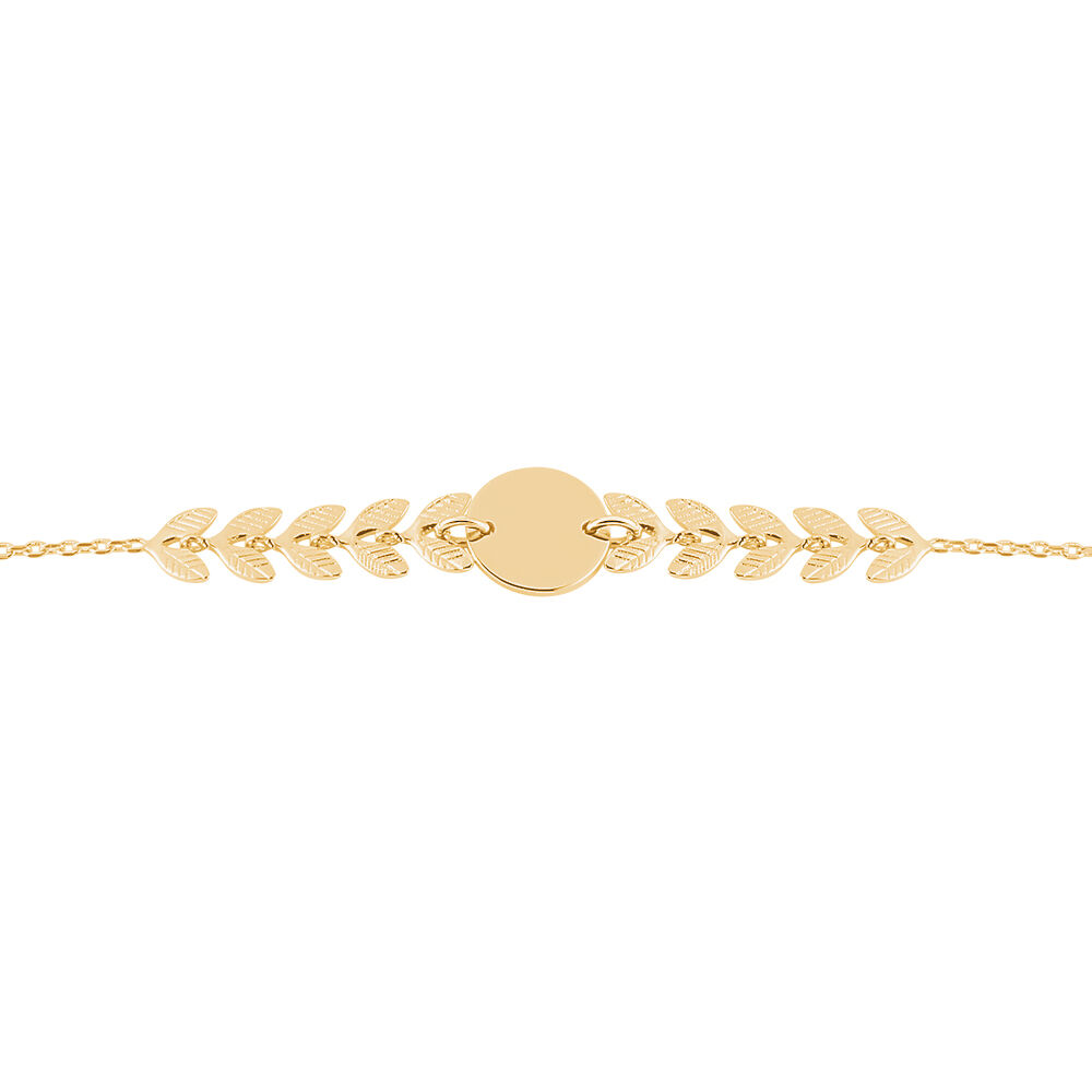 Bracelet Plaqu&eacute; Or Jaune Katio - Bracelets Medailles Femme | Marc Orian